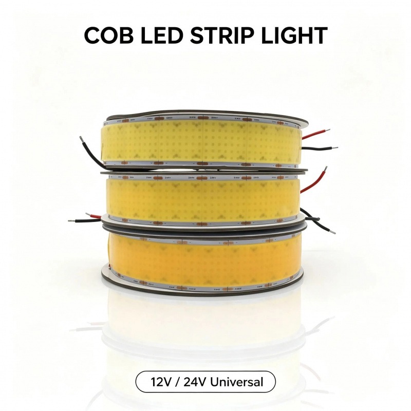 High Power 40W/M 1600 LEDs COB Strip Light 30MM Wide Belt 12V 24V CRI 90 High Brightness Flexible LED Lighting - 图片 3