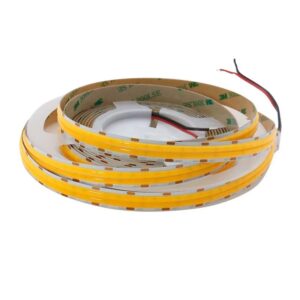 12V 24V COB LED Strip Light 600 900 LEDs 12MM Wide High Brightness CRI 90 110LM/W Flexible COB LED Tape Light for Indoor Outdoor Home Kitchen Cabinet Decor