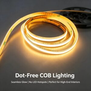 24V Tunable White CCT COB LED Strip Light 2700K 6500K 480LED 560LED 8MM Two Wire Smart Home Lighting Energy Efficient Low Voltage Strip Light For Indoor Home Decoration