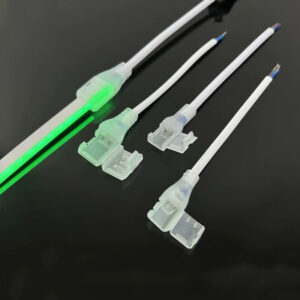 Outdoor Household AC110V 220v Drive Free Rope Lamp Linear Cob Connection LED High Voltage Light Strip Connector Plug
