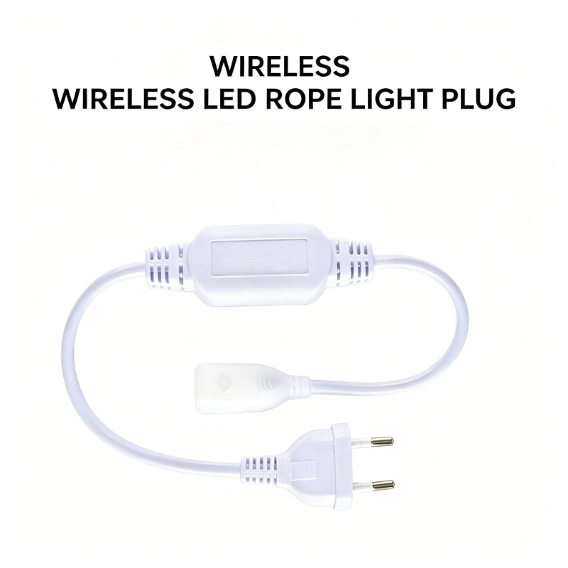 Wireless LED Rope Light Power Supply Cord 45cm Copper Wire 8A AC 110V 220V Driver Adapter Cable with US EU UK AU Custom Plug - 图片 3