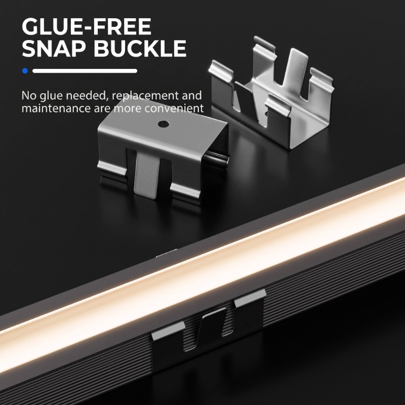 DC12V Solderless Recessed LED Aluminum Channel Profile With Motion Sensor For Wardrobe Shelf Cabinet Linear Strip Light Indoor Lighting - 图片 4