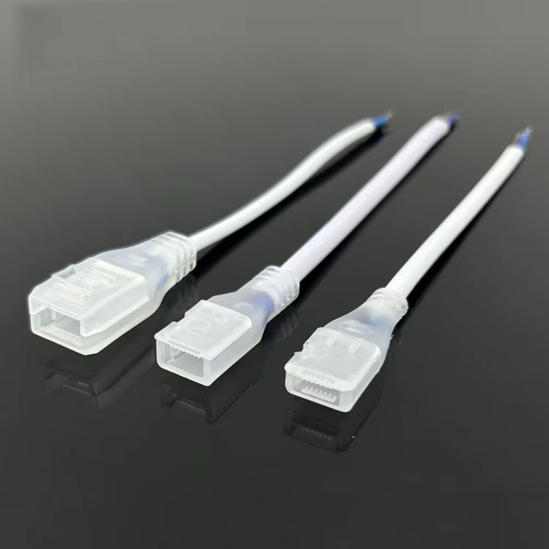 Outdoor Household AC110V 220v Drive Free Rope Lamp Linear Cob Connection LED High Voltage Light Strip Connector Plug - 图片 3