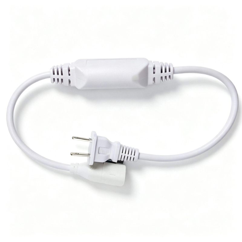 Wireless LED Rope Light Power Supply Cord 45cm Copper Wire 8A AC 110V 220V Driver Adapter Cable with US EU UK AU Custom Plug