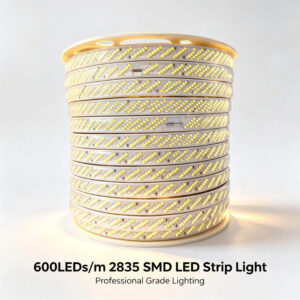 600LEDs 18MM 2835 LED Strip Light 110V 220V Six Lines High Density IP65 Waterproof PVC Covered Outdoor Lighting For Garden Patio Yard Pathway Decor
