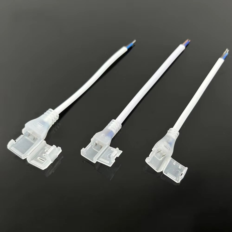 Outdoor Household AC110V 220v Drive Free Rope Lamp Linear Cob Connection LED High Voltage Light Strip Connector Plug - 图片 4