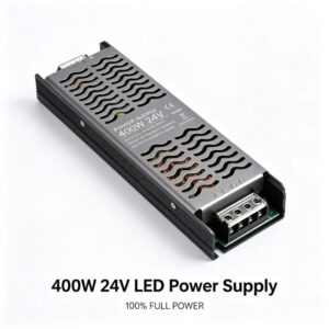 45W 400W AC 110V 220V to DC 12V 24V LED Power Supply Ultra Thin Aluminum Housing Full Wattage Transformer Stable Voltage Driver for Commercial Residential Lighting