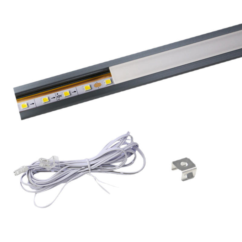 DC12V Solderless Recessed LED Aluminum Channel Profile With Motion Sensor For Wardrobe Shelf Cabinet Linear Strip Light Indoor Lighting - 图片 6