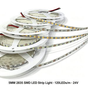 5mm 24V 2835 SMD LED Strip Light 120 LEDs M Slim Narrow Single Line Colors LED Tape Light Ready Stock High Brightness Flexible Indoor Outdoor Decor Lighting